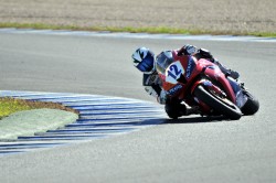 Javier Hidalgo riding in Jerez circuit for the Spanish Championship