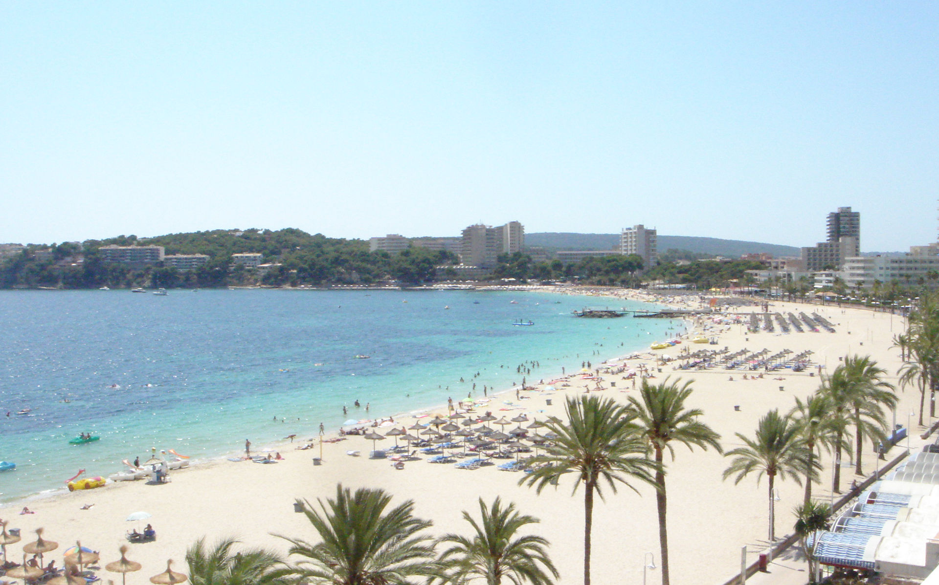 on holidays to Majorca