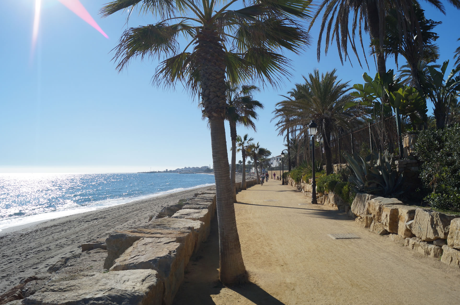 Marbella counts with 17km of connected coastline